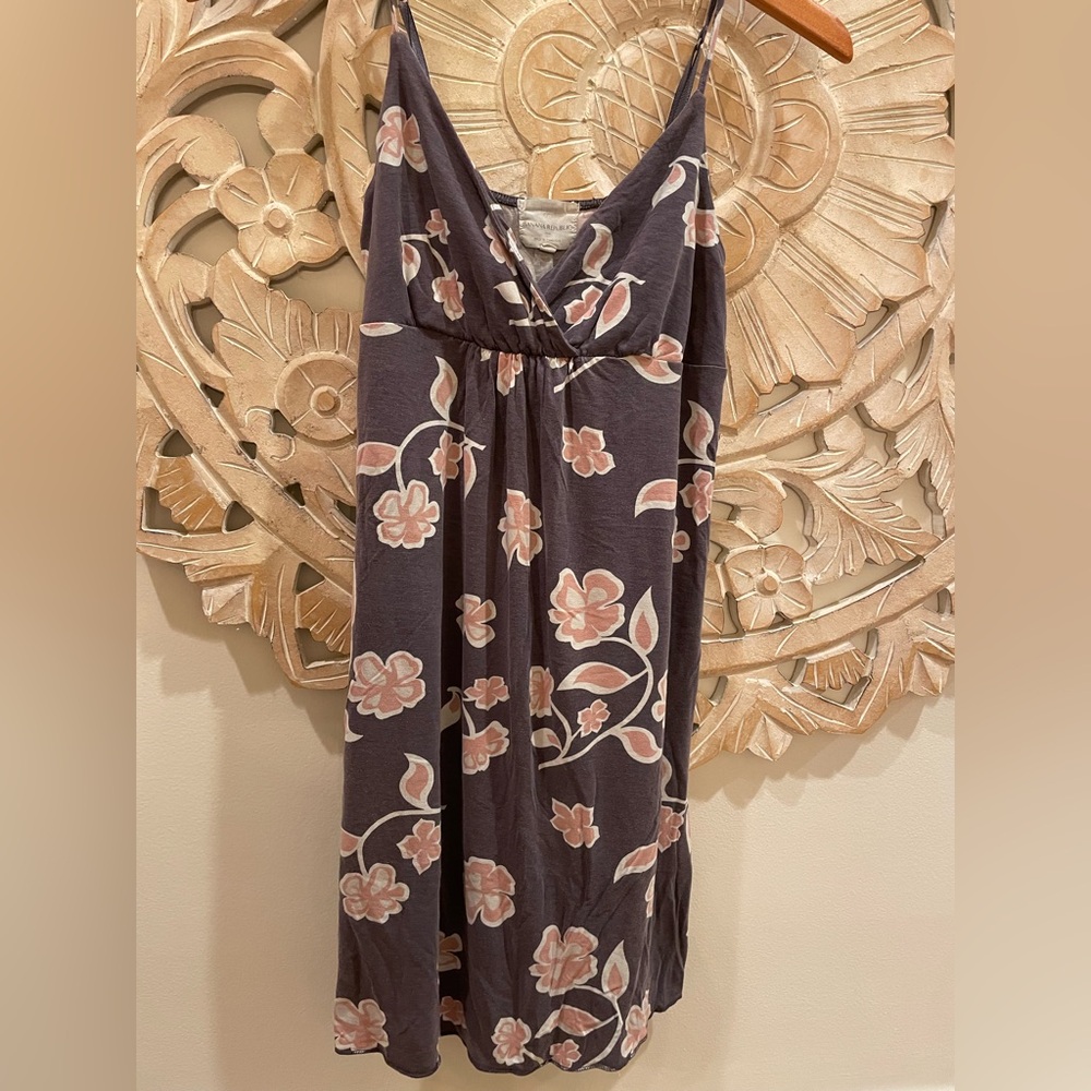 Banana Republic Deep Purple Floral Sleep Dress